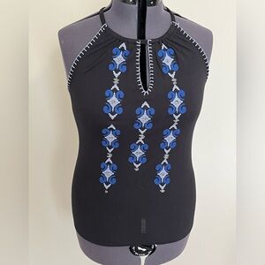 INC knit embroidered top - Large